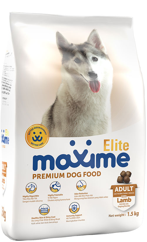 Maxime Elite Premium Dog Food - Adult - Lamb Flavor