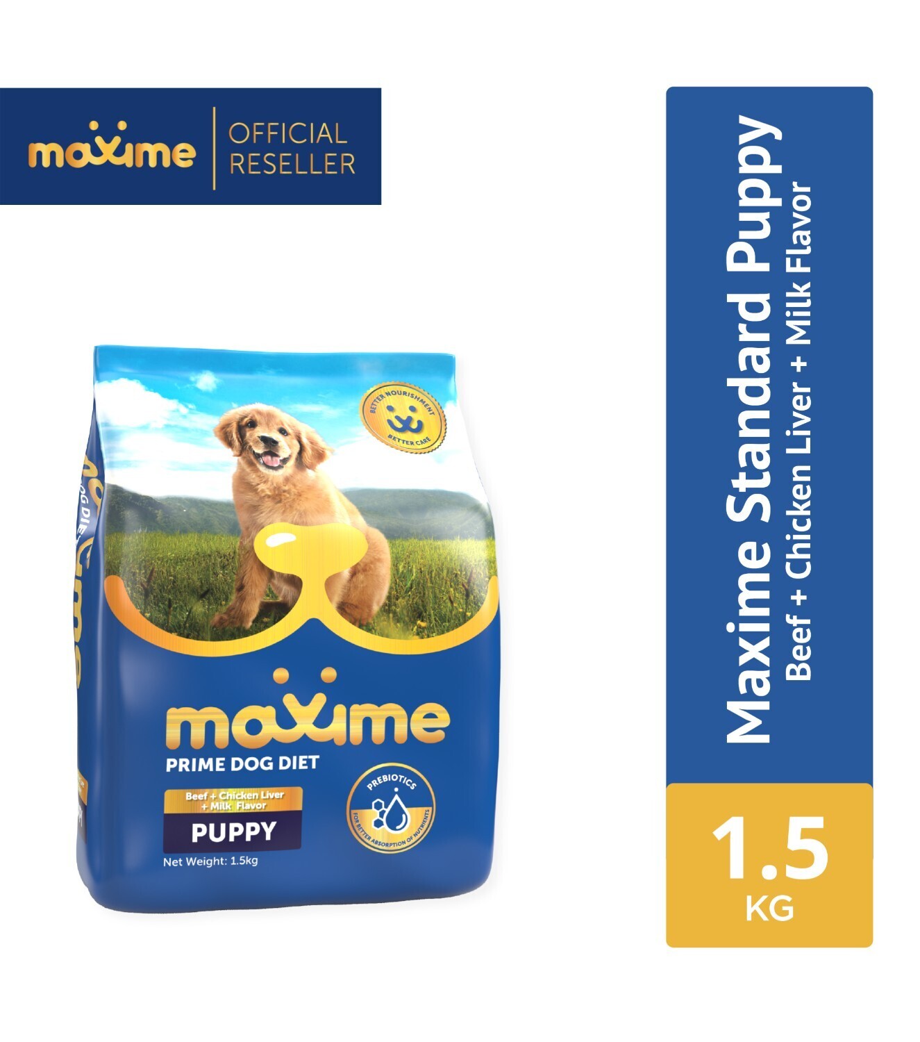 Maxime Dog Food Beef Chicken Milk 1.5kg Product Catalog