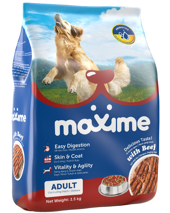 Maxime Dog Food - Adult - Beef Flavor